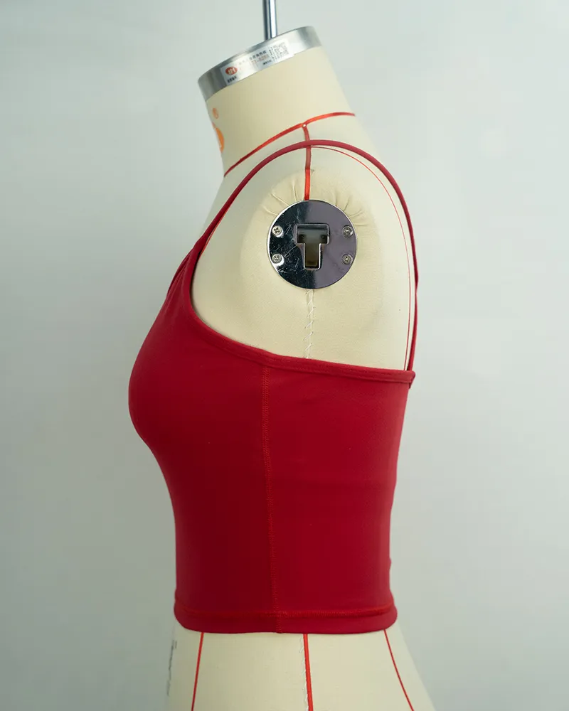 Bright Red High-Support Seamless Sports Bra (2)