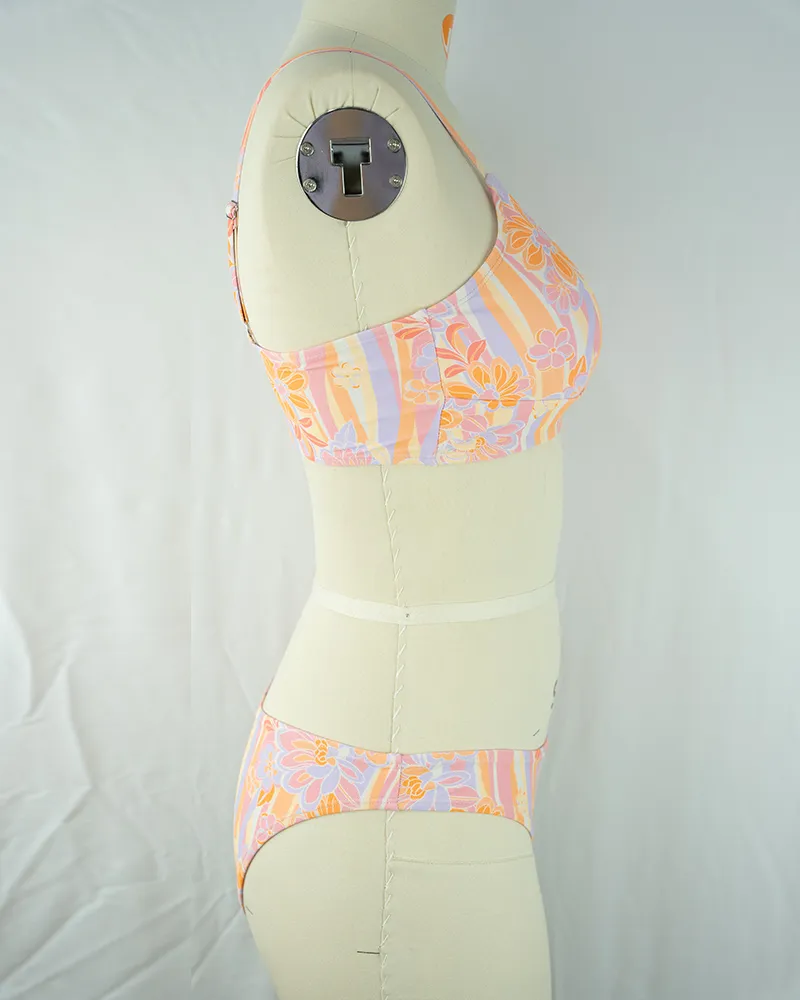 Floral Print Bikini Set (2)