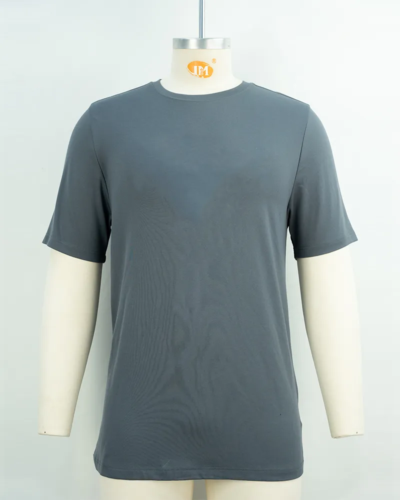 Men’s Charcoal Gray Short Sleeve T-Shirt -1
