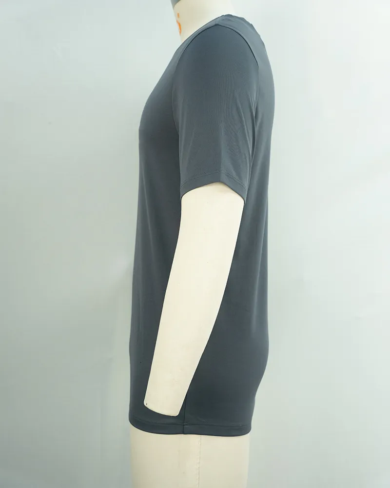 Men’s Charcoal Gray Short Sleeve T-Shirt -3