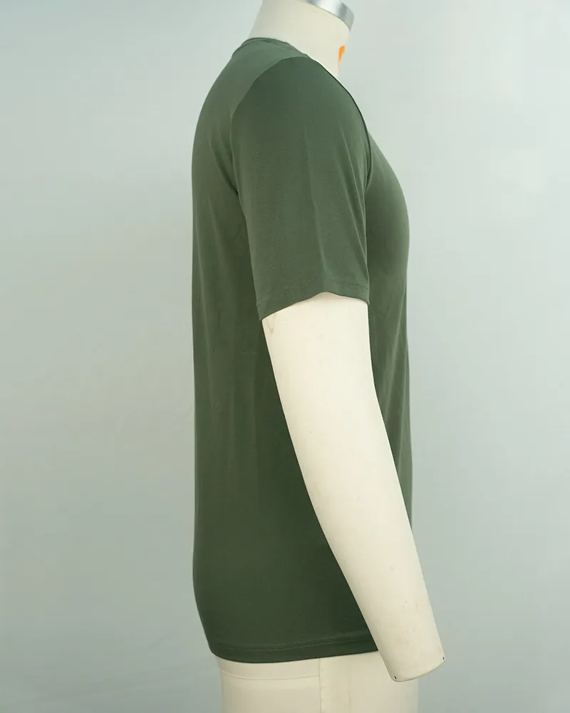 Men’s Olive Green Running T-Shirt -4