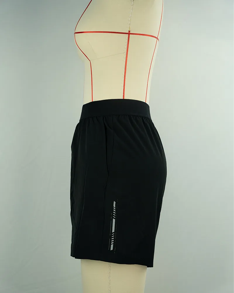 Women’s Black Athletic Shorts-3
