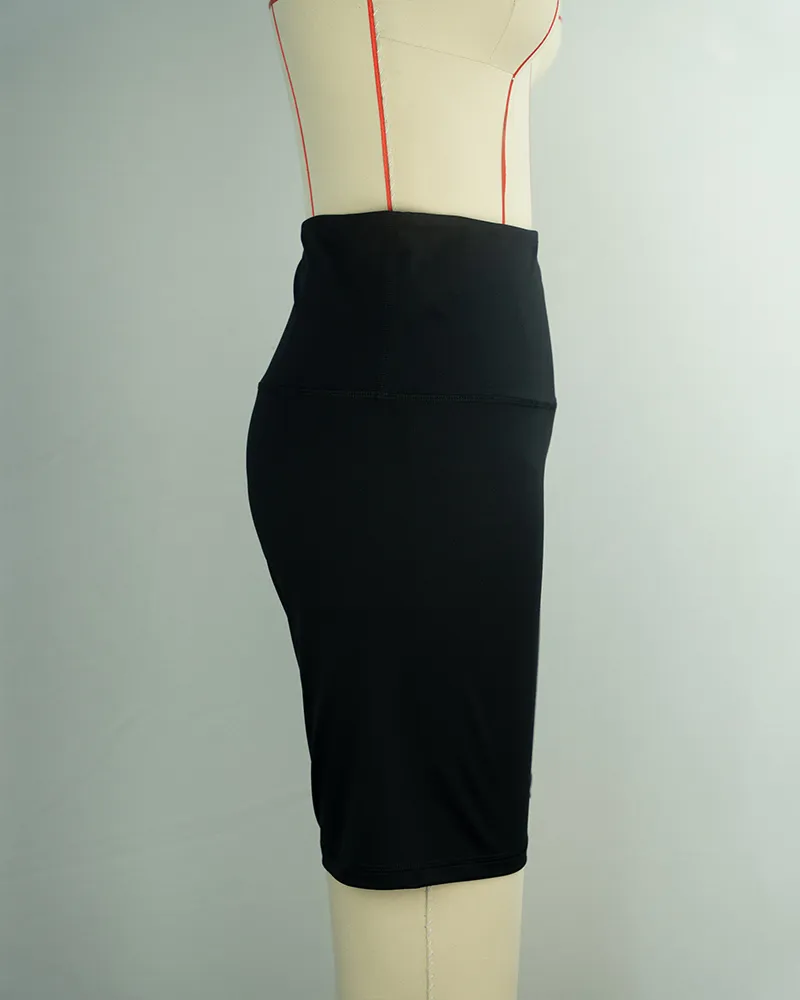 Women’s Black High-Waist Athletic Shorts-3