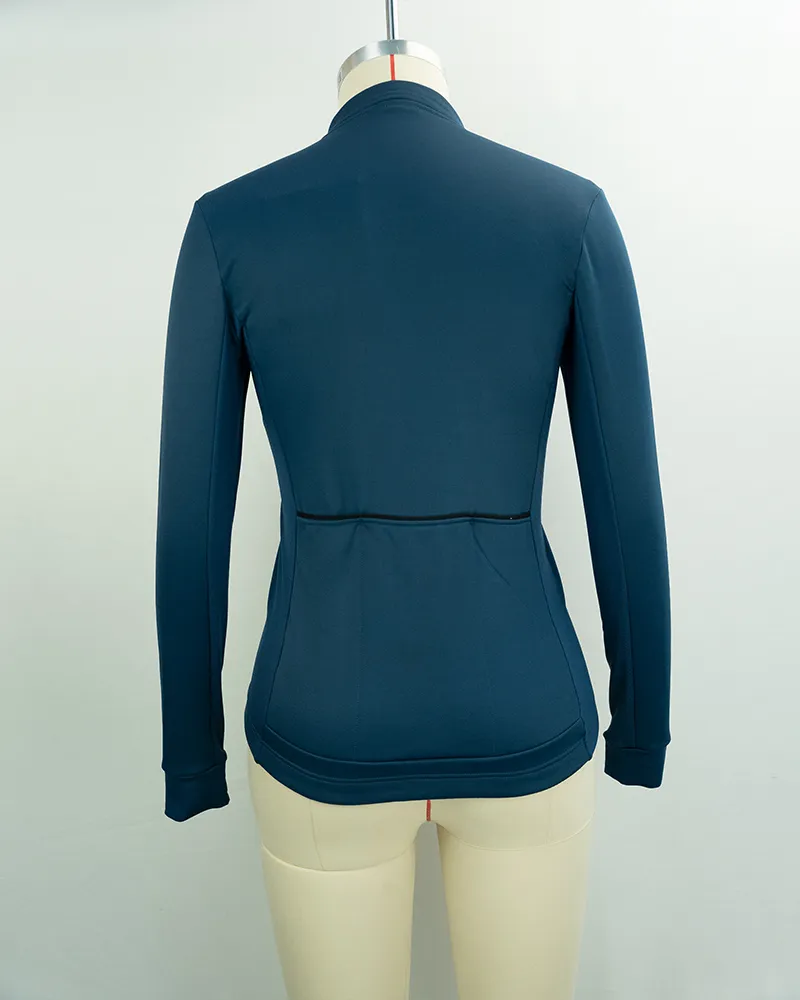 Women’s Navy Blue Full-Zip Performance Jacket-2
