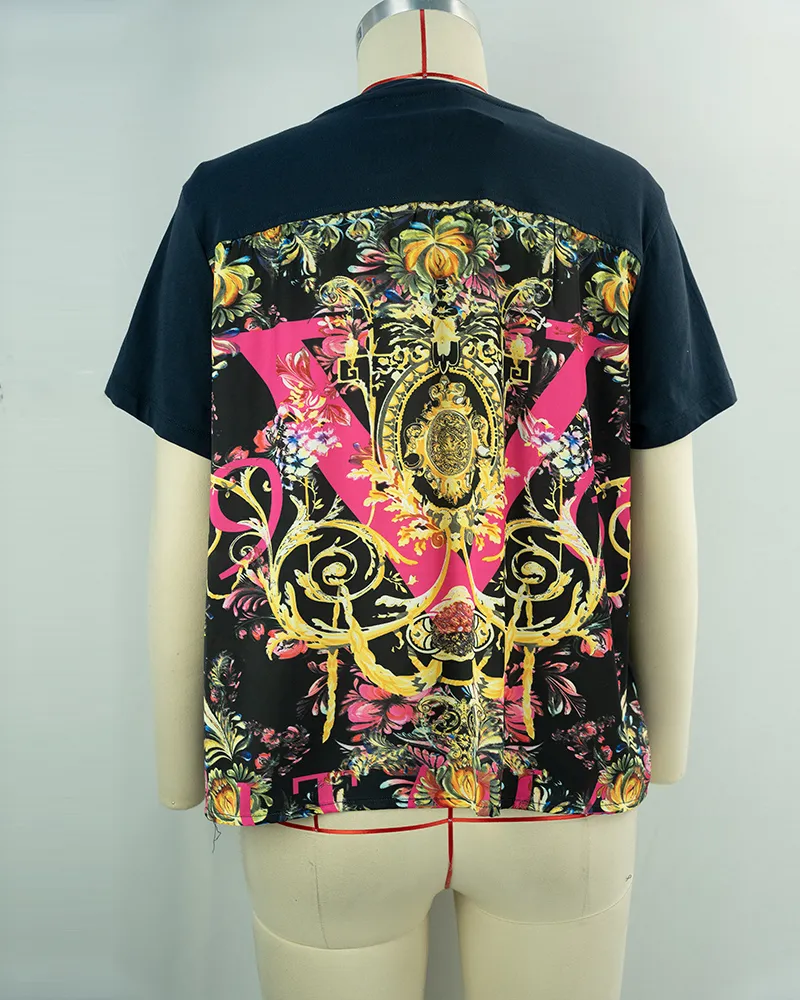 Women’s Short Sleeve Printed T-Shirt-2