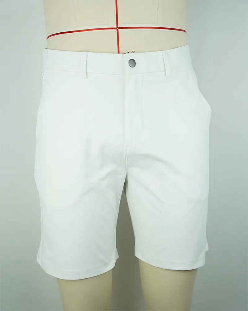 Men’s Feather-Light White Sports Shorts-1