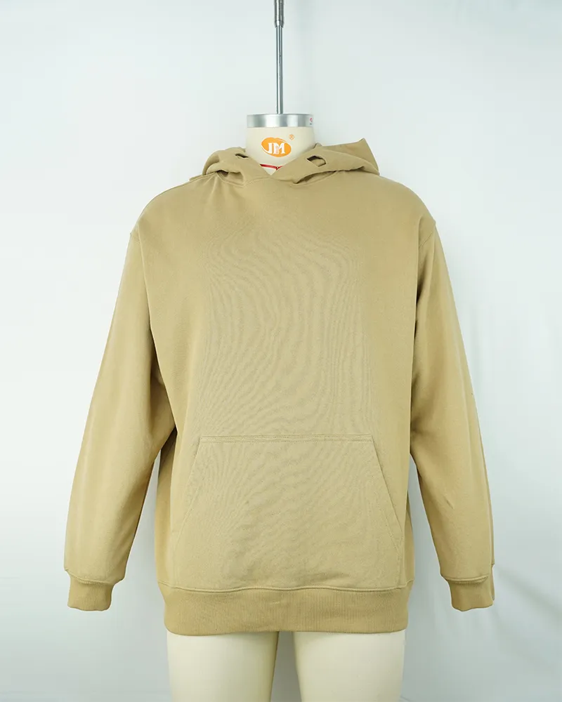 Mens Lightweight French Terry Hoodie with Zipper Pocket Quick Dry Streetwear-1
