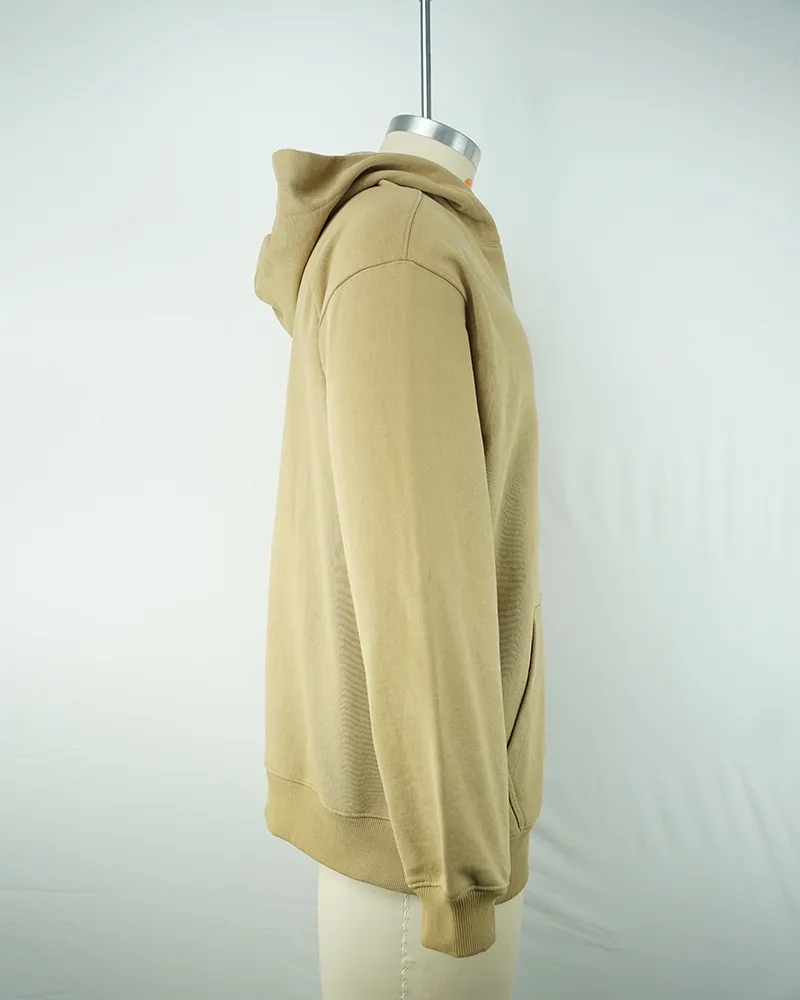 Mens Lightweight French Terry Hoodie with Zipper Pocket Quick Dry Streetwear-3