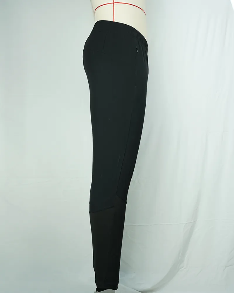 Women‘s Black Stretch Casual Jogger Pants Slim Tapered Fit-3
