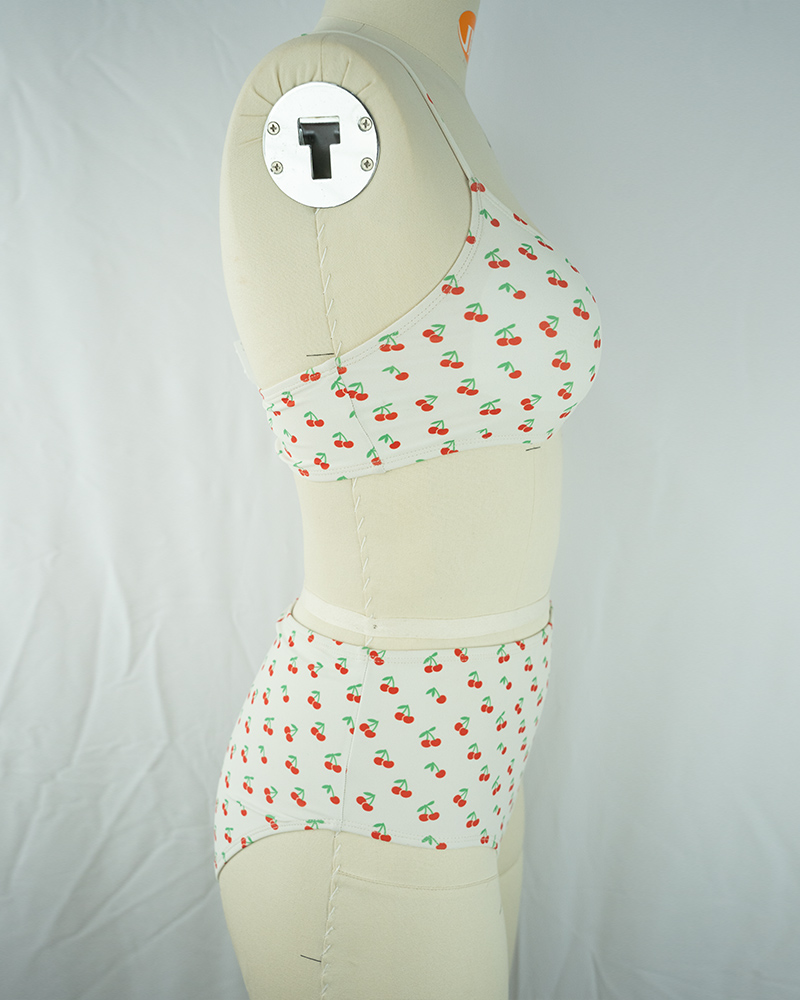 Women’s Cherry Print Bikini Set-3
