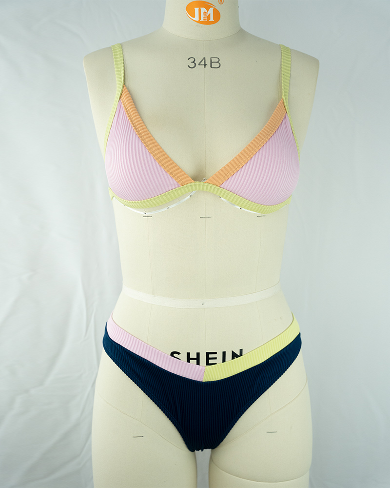 Women’s Color Block Bikini Set-1